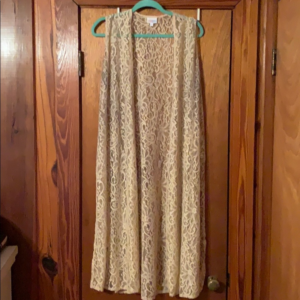 Beautiful cream, lace lularoe joy